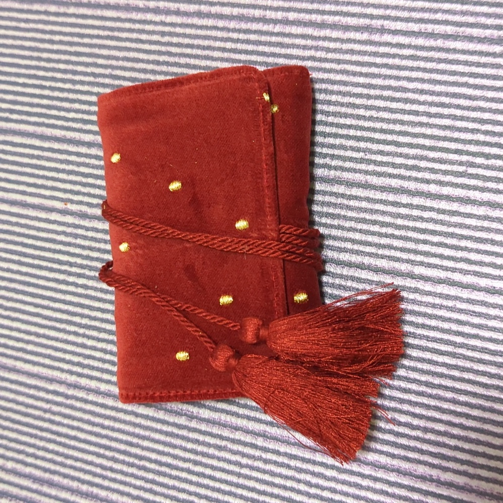 Sezane velvet wallet